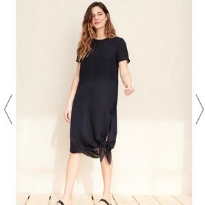 NWT Black Jenni Kayne Silk Tie Dress